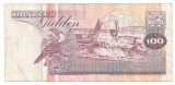 SURINAME 100 GULDEN 1991 F