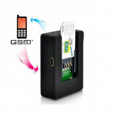 Mini Microfon GSM cu Detectie la Sunet si Functie de Call Back foto