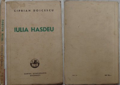 Doicescu , Iulia Hasdeu , cu talmaciri din poeziile sale , 1941 , editia 1 foto