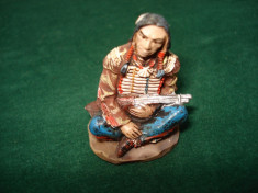 2482.Figurina din rasina AMERICAN NATIVE Indian Creek scara 1:32 foto