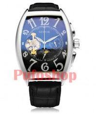 Ceas elegant dreptunghiular mecanic-automatic Sewor Luxury Elite Edition + cutie foto