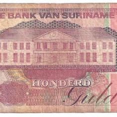 SURINAME 100 GULDEN 1991 U