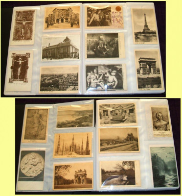 1900-1940 Lot 100 carti postale straine pictura, arhitectura, orase, monumente foto