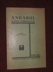 Anuarul Liceului Andrei Saguna din Brasov (1939-1940) foto