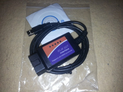 Interfata diagnoza auto multimarca ELM 327 V1.5 USB OBD2 foto