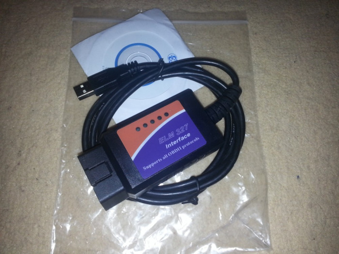 Interfata diagnoza auto multimarca ELM 327 V1.5 USB OBD2