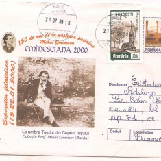 % plic-intreg postal-150 DE ANI DE LA NASTEREA POETULUI M. EMINESCU-cod 180/1999