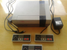 Vand consola nintendo entertainment system / nes modat , 2 manete, joc Mario foto