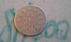 50 bani 1900/8 argint foto