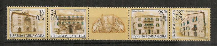 Serbia si Muntenegru.2004 Arhitectura-streif MS.325