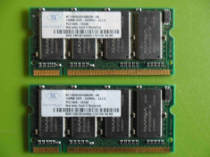 Memorie laptop SODIMM DDR1 128MB PC2700 333MHz foto