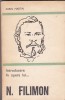 Aurel Martin - Introducere in opera lui N Filimon, Alta editura