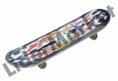 Skateboard multicolor cu roti din silicon 78 x 20 x 1.1 cm foto