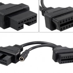 Cablu adaptor 12 Pin la 16 Pin OBD2 pentru Mitsubishi / Hyundai