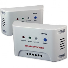 REGULATOR CONTROLER SOLAR MPPT 30 A Panouri fotovoltaice 12/24 V + SET MC4 foto