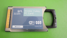 Card wireless pcmcia 3 com 3crpag175b wireless pc card 4144plu foto