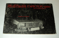 Dacia 1300 conducere si intretinere carte tehnica manual utilizare instructiuni foto