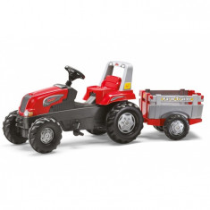 Tractor Cu Pedale Si Remorca Copii ROLLY TOYS 800261 Rosu foto