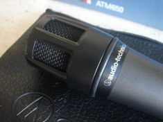 Microfon dinamic instrument Audio-Technica ATM650 NOU, nefolosit foto