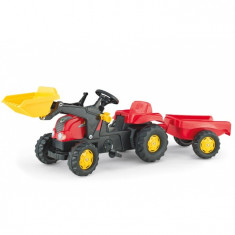 Tractor Cu Pedale Si Remorca Copii ROLLY TOYS 023127 Rosu foto