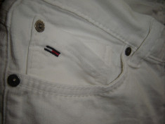 Pantaloni dama blugi albi TOMMY HILFIGER originali foto