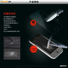 Geam iPhone 4 4S Tempered Glass 0.3mm foto