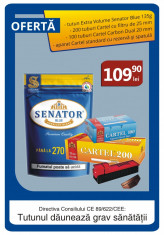 PROMO - Set tuburi tigari Cartel + tutun Senator Blue 135g + aparat injectat foto