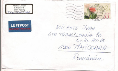 (A1) plic scrisoare-GERMANIA DEMOCRATA-Scriaoare PAR AVION foto