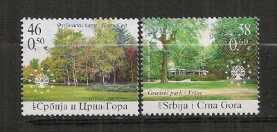 Serbia si Muntenegru.2006 Protejarea naturii MS.361 foto