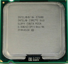 Procesor C2D E7400 2.8GHz LGA775 3MB cache 1066FSB-Bonus pasta GARANTIE 12 LUNI foto