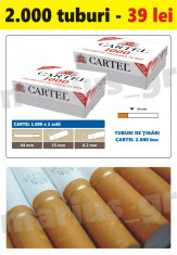 CARTEL 2 X 1.000 - 2000 Tuburi de tigari cu filtru pentru injectat tutun foto