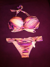 Costum de baie Victoria&amp;#039; s Secret 100% original USA Slip+Sutien! Colectie 2015! foto