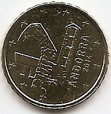 Andorra 10 Euro Cent 2014 KM-New UNC !!! foto