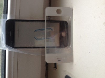 Sticla/Ecran si TOUCHSCREEN IPHONE 4, 4S culoare ALB si NEGRU foto