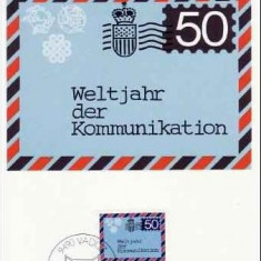 1203 - Lichtenstein 1983 - carte maxima