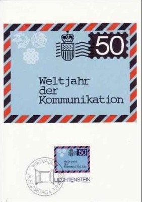 1203 - Lichtenstein 1983 - carte maxima foto