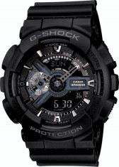 CASIO G-SHOCK GA-110 ALL BLACK-MODEL 2016-BACKLIGHT-CUTIE METALICA INCLUSA !! foto