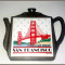 Suport pentru vase fierbinti Placa ceramica in rama de antimoniu,San Francisco