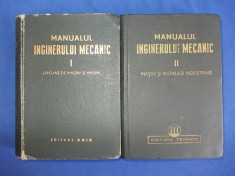 MANUALUL INGINERULUI MECANIC ( VOL.1 + VOL.2 ) - 1949-1950 foto