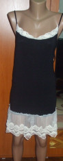 NOU Rochie neagra cu dantela si bretele ATMOSPHERE PRIMARK 42 L foto