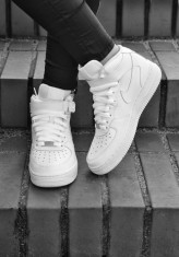 ADIDASI NIKE AIR FORCE 1 FETE ALBI......................100% ORIGINALI foto