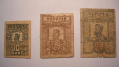 lot 10 bani 1917, 25 bani 1917 si 50 bani 1917 foto