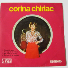 VINIL SINGLE ELECTRECORD EDC 10328 CORINA CHIRIAC IN STARE F.BUNA