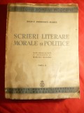 B.P.Hasdeu -Scrieri Literare Morale si Politice -vol.II 1937 - adnotat M.Eliade