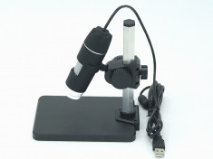 Microscop digital USB, 1000X 8 LED-uri + suport #018 foto