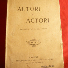 Corneliu Moldovanu - Autori si Actori - Pag.de Critica Dramatica -Prima Ed. 1920