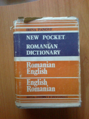 n3 New Pocket Romanian Dictionary-Romanian-English, English-Romanian foto