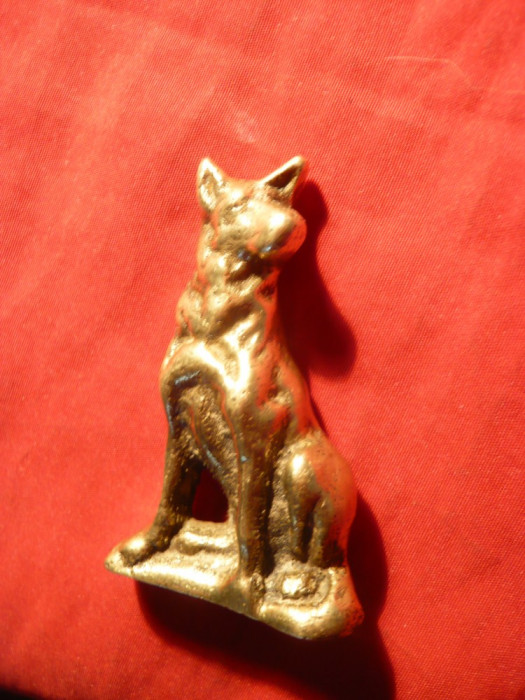 Miniatura bronz - Caine , L= 6 cm