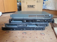 Lot server 1 x IBM x3550, 2 x HP SE 1102 + 1 x Swith SMC 26 Port-uri 10/100/1000 foto