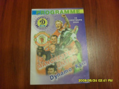 program Dinamo Kiev - Manchester United foto